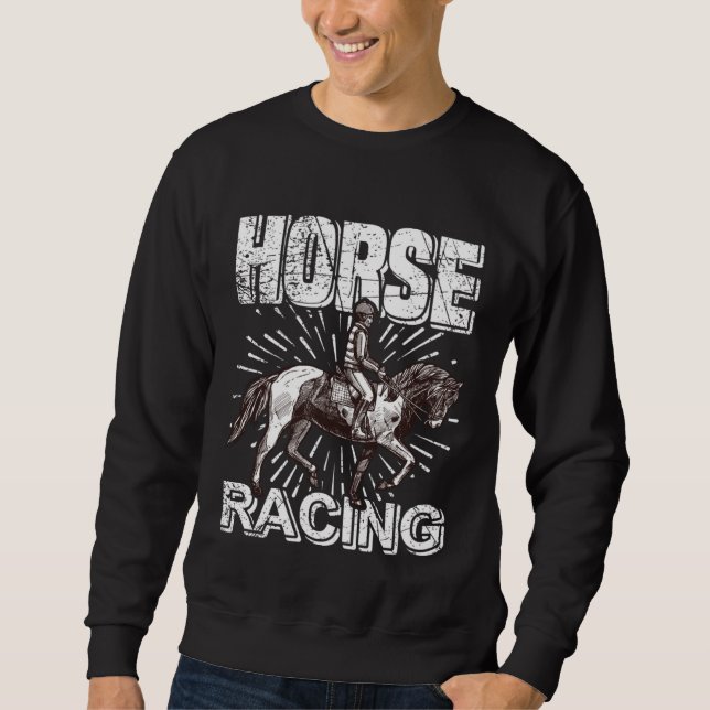 Sweatshirt Horse Racing Club  Rider Rider & Horse (Devant)