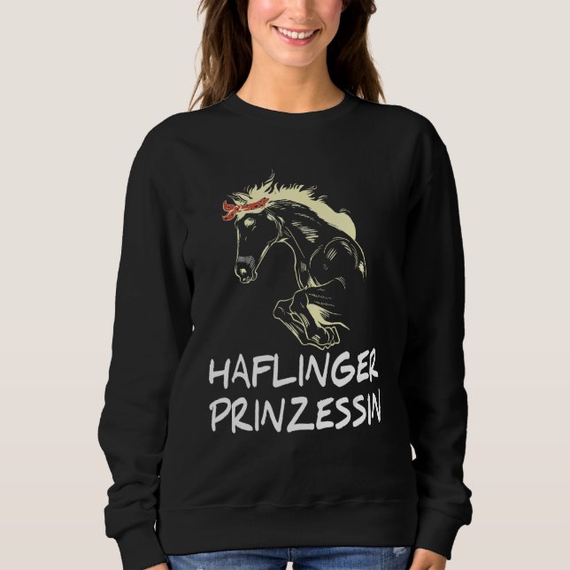 Sweatshirt Horse Reiter Haflinger Girls Jumping Haflinger Pri (Devant)