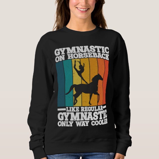 Sweatshirt Horse Riding Gymnastic On Horseback Horse Vaulting (Devant)