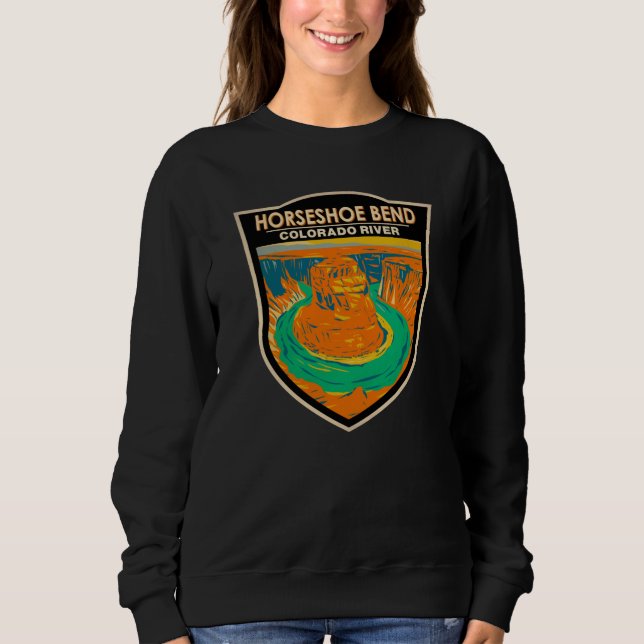 Sweatshirt Horseshoe Bend Colorado River Vintage (Devant)
