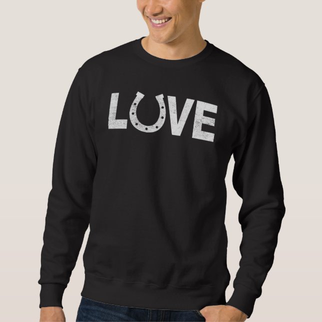 Sweatshirt Horseshoe Equestrianlove (Devant)