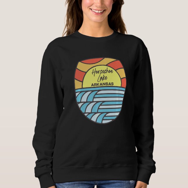 Sweatshirt Horseshoe Lake Arkansas Ar Sunset Vacation Souveni (Devant)