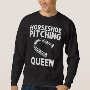 Sweatshirt Horseshoe Pitching Femmes Maman Horseshoe Pitchers