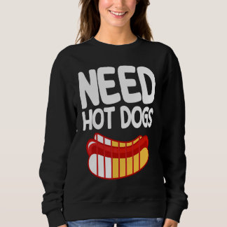Sweatshirt Hot Dog Adult Low Battery Need Hot Dogs