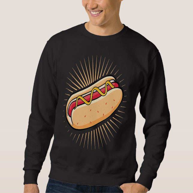 Sweatshirt hot dog  for  for fans of wiener (Devant)