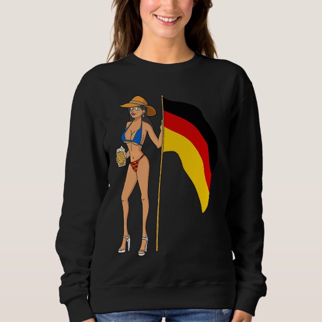 Sweatshirt Hot Fan Girl Germany (Devant)
