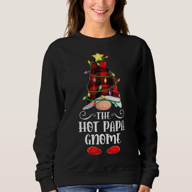 Sweatshirt Hot Papa Gnome Matching Family Group Christma (Devant)