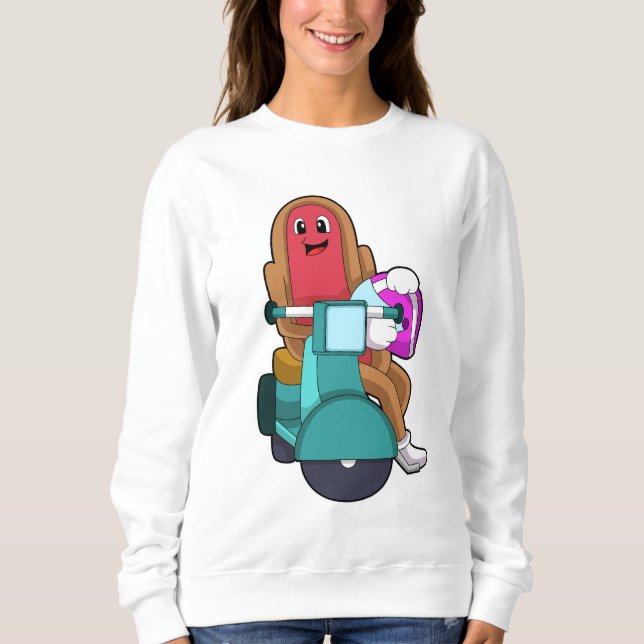 Sweatshirt Hotdog en vélo avec Scooter.PNG (Devant)