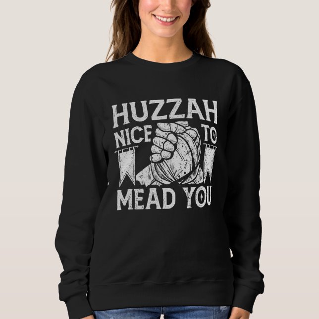 Sweatshirt Hourra Enchanté De Vous Rencontrer Chevalier Noble (Devant)