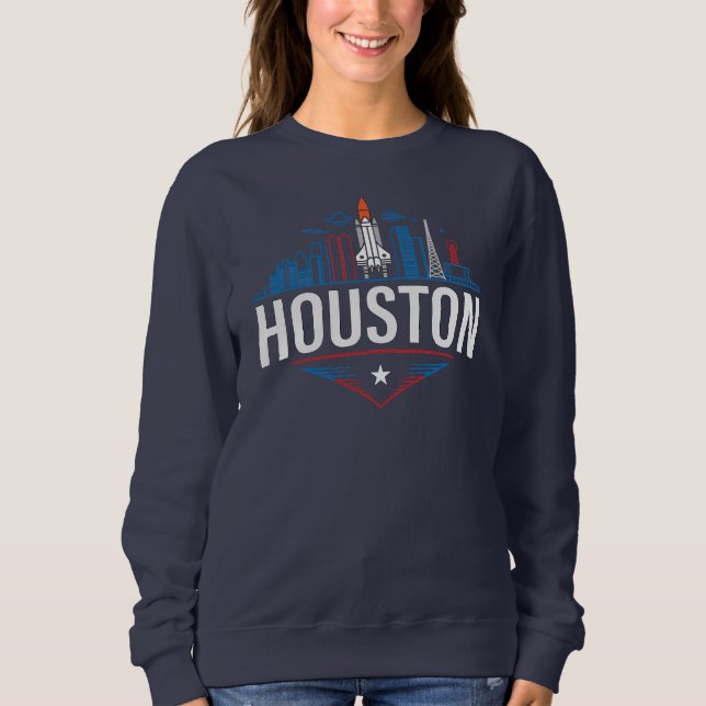 Sweatshirt Houston Texas United States of America (Devant)
