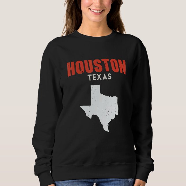 Sweatshirt Houston Texas USA State America Travel Texan (Devant)