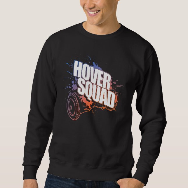 Sweatshirt Hoverboard Cool Orange Blue Gyro (Devant)