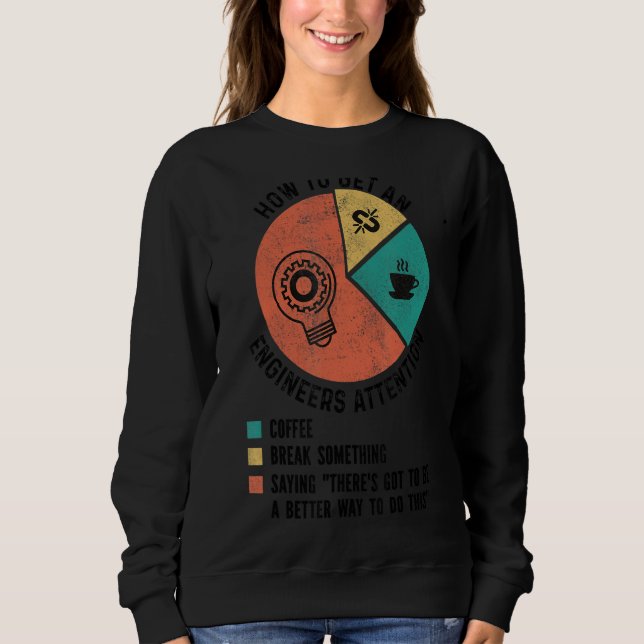 Sweatshirt How To Get An Engineers Attention Funny Engineer (Devant)