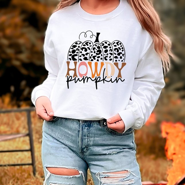 Sweatshirt Howdy Citrouille Fall (Créateur téléchargé)