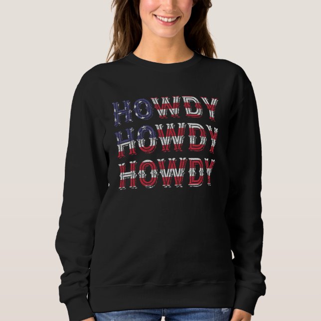 Sweatshirt Howdy Country Southern Rodeo (Devant)
