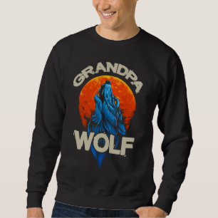 Sweatshirt Howling Wolf Grandpa Family Fun