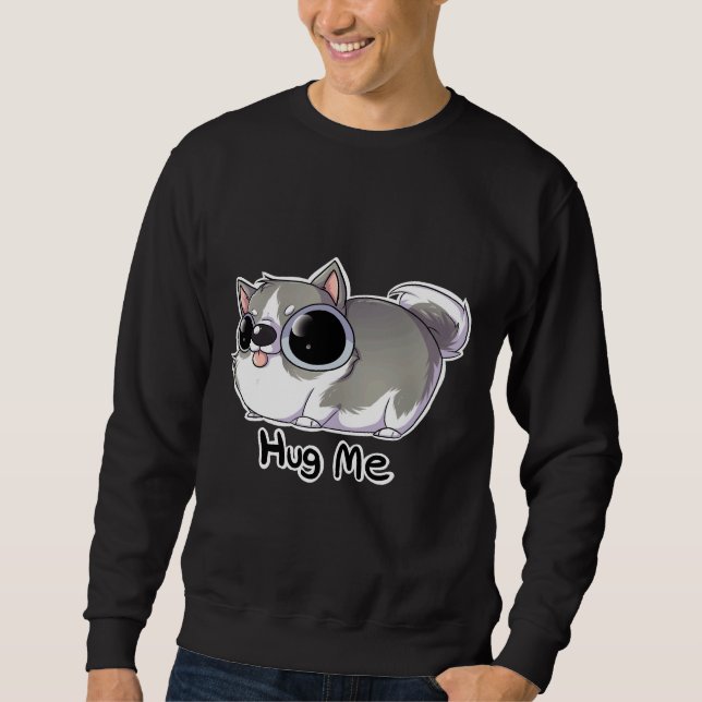 Sweatshirt Hug Me Husky (Devant)