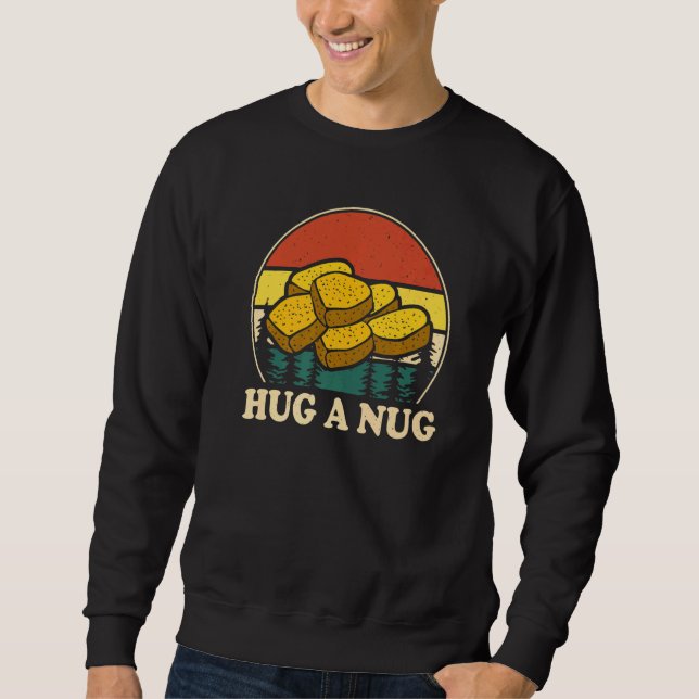Sweatshirt Hug Nug Chicken Nugget Fried Chicken  Boys Girls K (Devant)