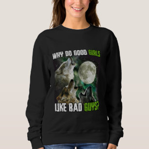 Sweatshirt Humain Par Chance Alpha Par Choix Funny Werewolf W