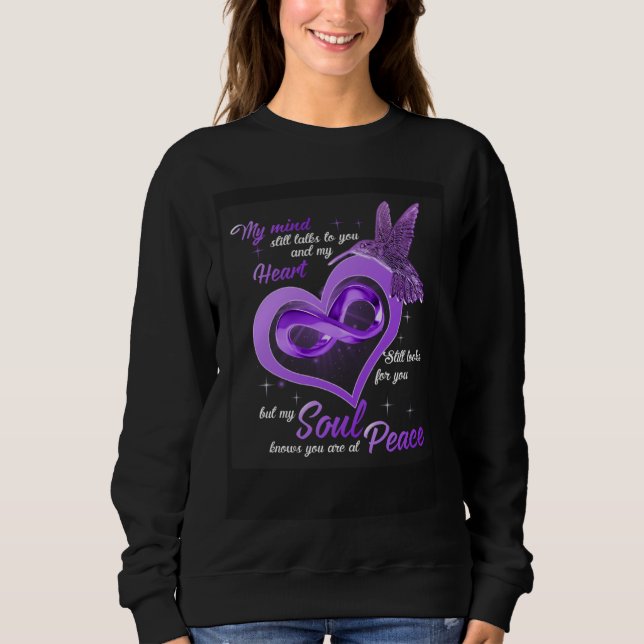 Sweatshirt Hummingbird  Mind Heart Soul Peace  Apparel (Devant)