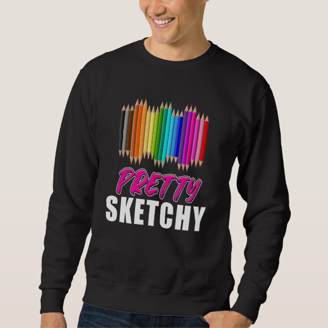 Sweatshirt Humour de professeur amusant Crayons de couleur as (Devant)