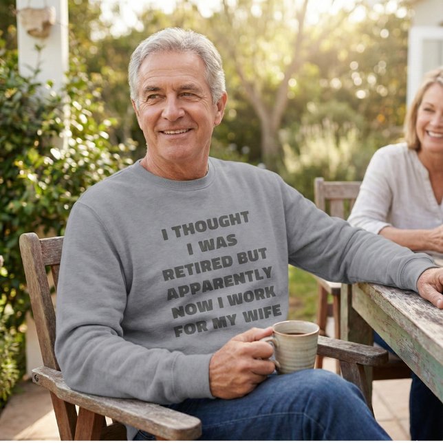 Sweatshirt Humour de retraite drôle Mari Épouse (Créateur téléchargé)
