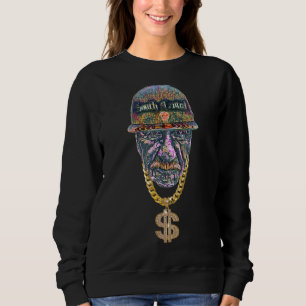 Sweatshirt Humour Fête des pères Bling Bling Mème Bong Et Bon