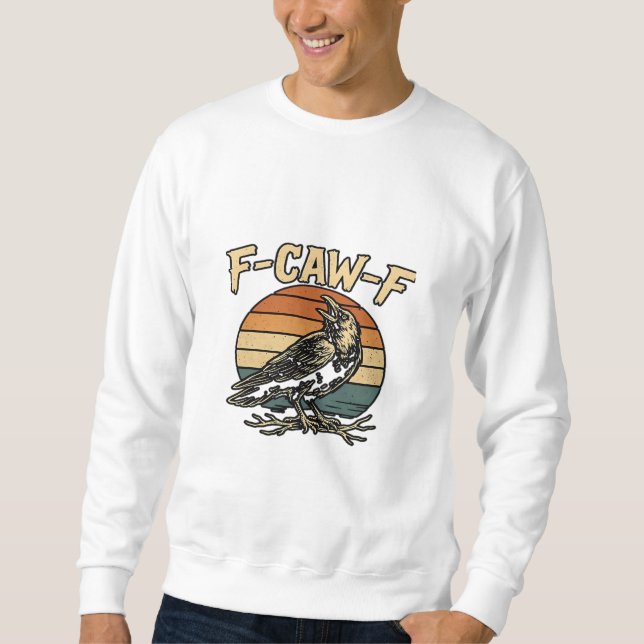 Sweatshirt Humour gothique F Croassement F Style créatif de c (Devant)