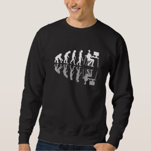 Sweatshirt Humour Web Designer de l'évolution humaine numériq