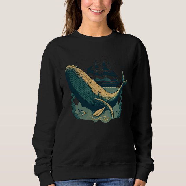 Sweatshirt Humpback Whale Marine Conservation Ocean Environme (Devant)