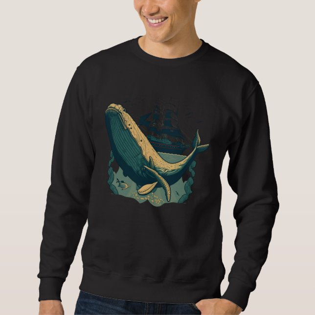 Sweatshirt Humpback Whale Marine Conservation Ocean Environme (Devant)