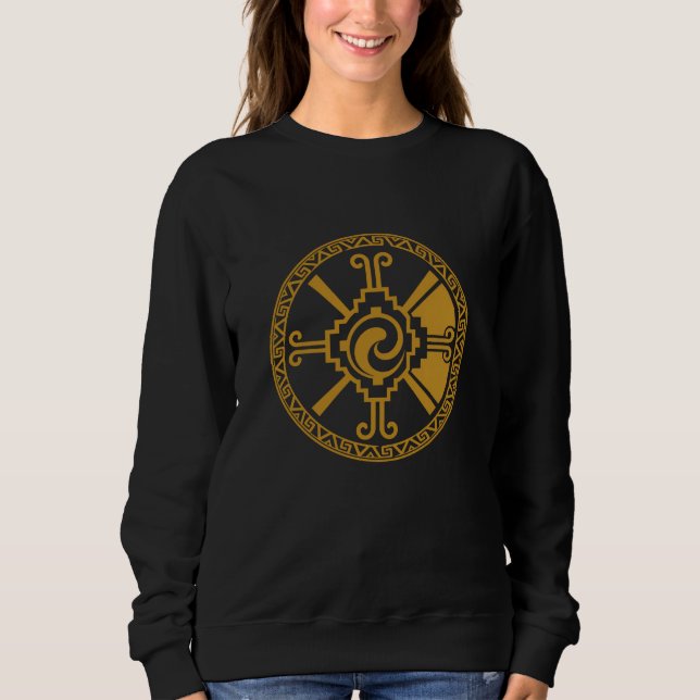 Sweatshirt Hunab Ku - Déité Maya (Devant)