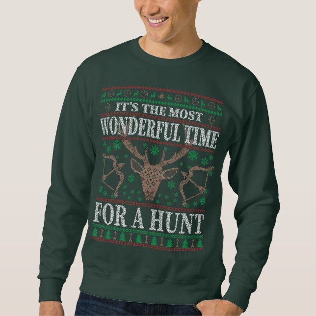 SWEATSHIRT HUNTER'S FUNNY CHRISTMAS  (Devant)