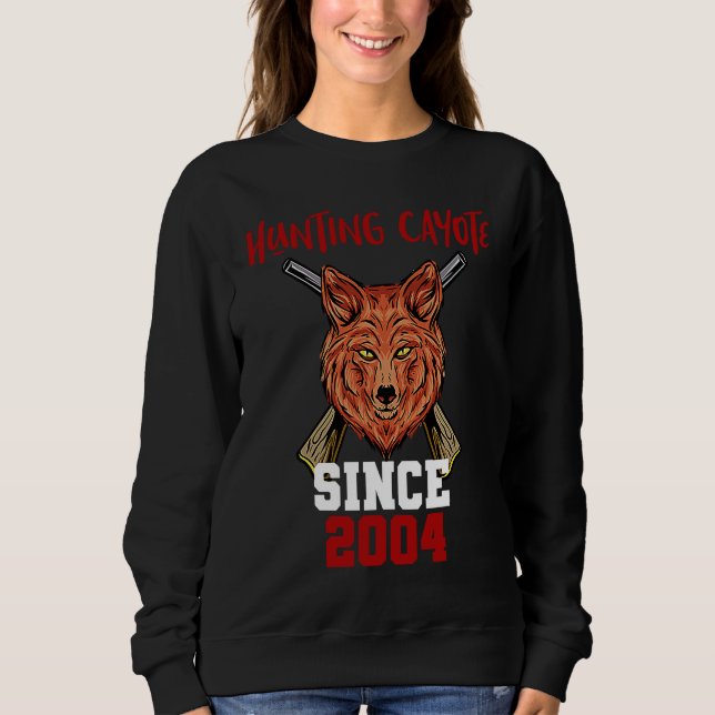 Sweatshirt Hunting cayote since 2004 (Devant)