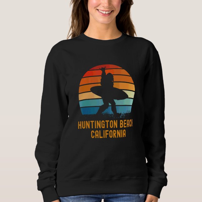 Sweatshirt Huntington Beach California Sasquatch Souvenir (Devant)