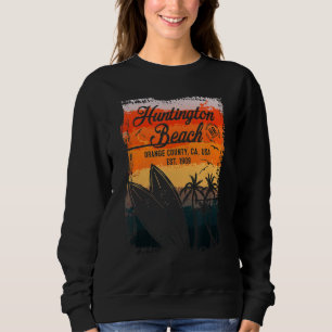 Sweatshirt Huntington Beach Surf City Californie Surf Vintage