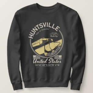 SWEATSHIRT HUNTSVILLE CITY ALABAMA - ESPACE ROCKET