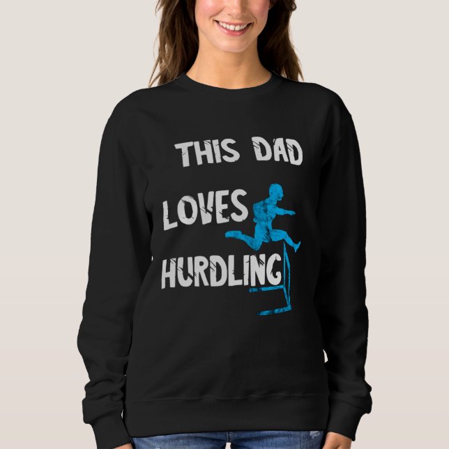 Sweatshirt Hurdlelauf Vater Light Tathlet Hurdles Hurdle Runn (Devant)