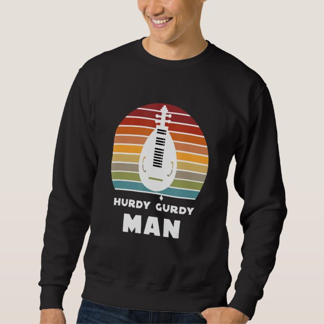 Sweatshirt Hurdy Gurdy Instrument médiéval 1 (Devant)
