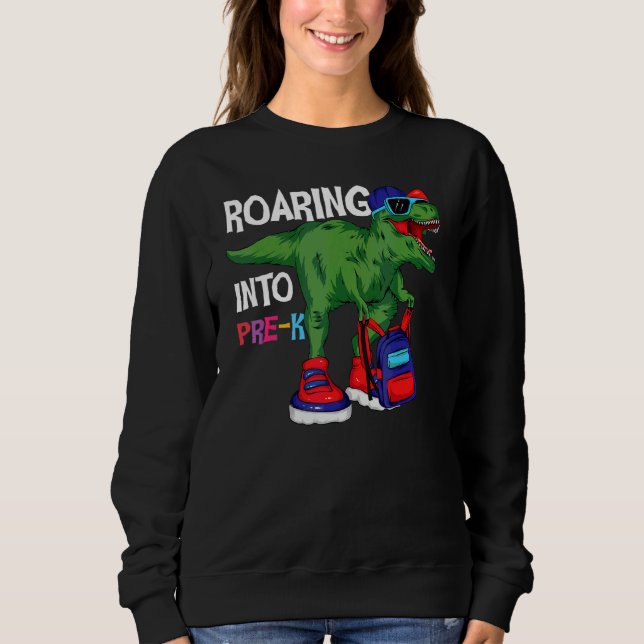 Sweatshirt Hurlement Dans Les Enseignants Dino Dinosaure De L (Devant)