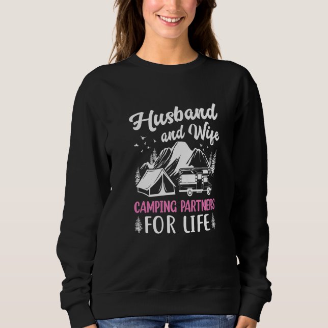 Sweatshirt Husband and Wife Camping Partners for Life  Camper (Devant)