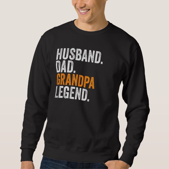 Sweatshirt Husband Dad Grandpa Legend  Occupation Office (Devant)