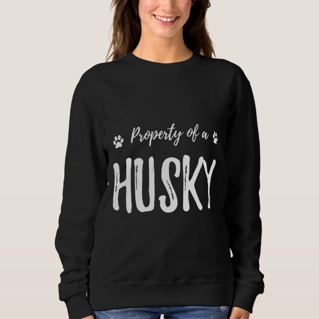Sweatshirt Husky Chien Gif (Devant)