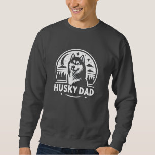 Sweatshirt Husky Dad Gift Chien Propriétaire Sibérien Huskies