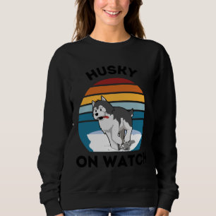 Sweatshirt Husky On Watch