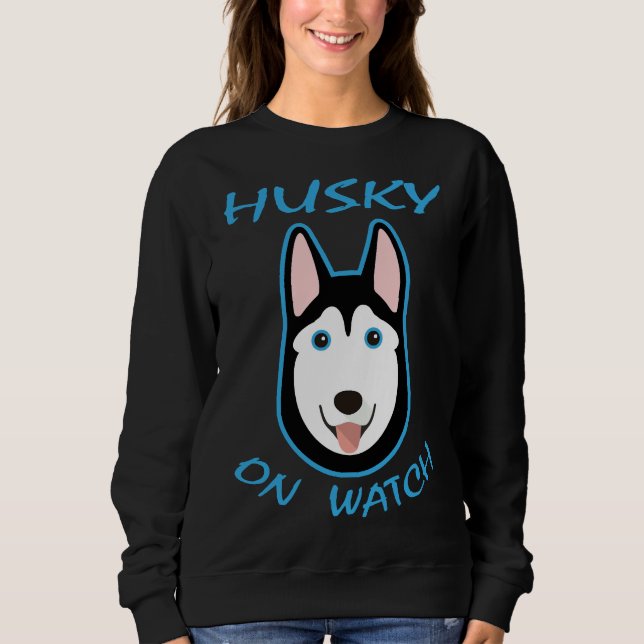 Sweatshirt Husky On Watch (Devant)