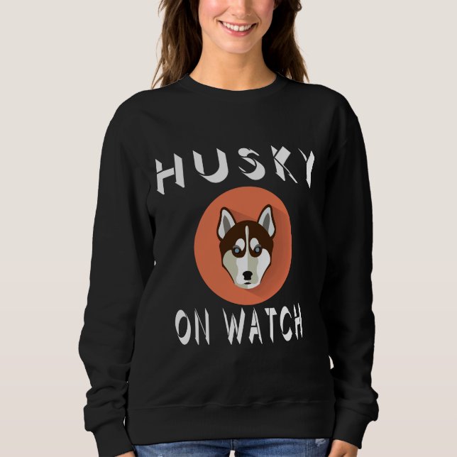 Sweatshirt Husky On Watch (Devant)
