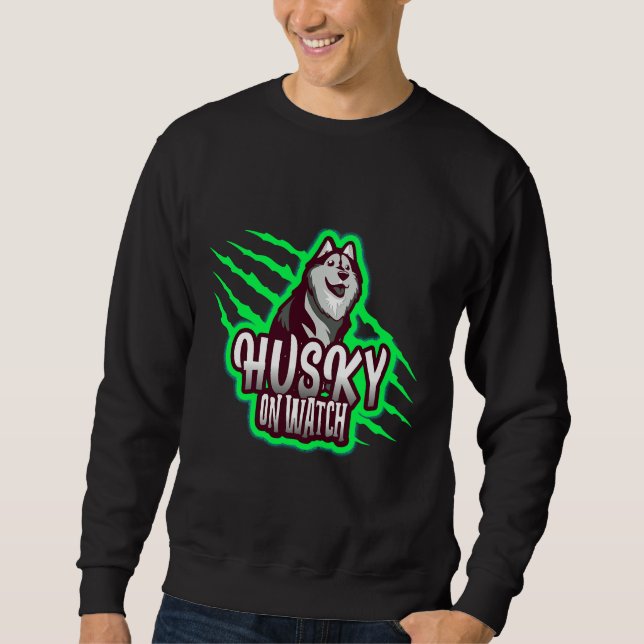 Sweatshirt Husky On Watch (Devant)