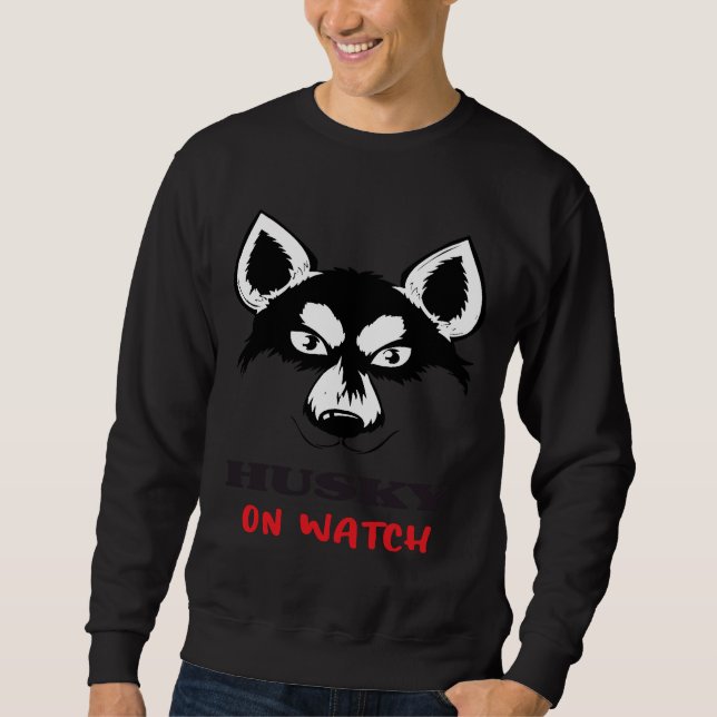 Sweatshirt Husky On Watch (Devant)