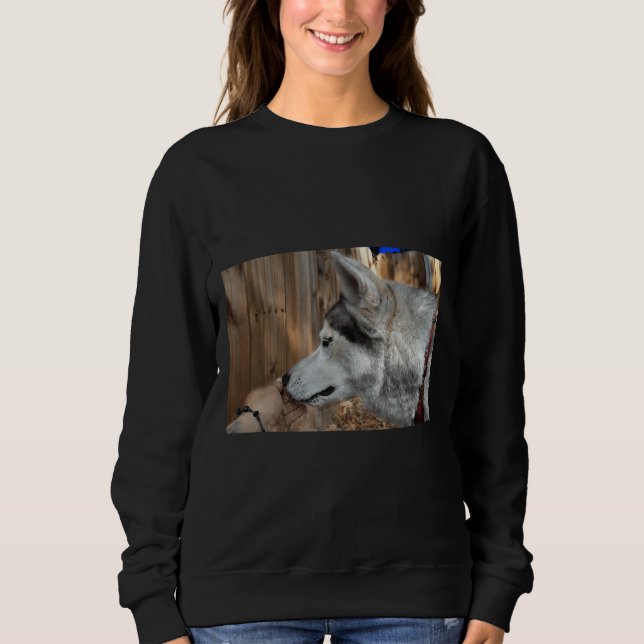 Sweatshirt Husky Portrait Premium (Devant)